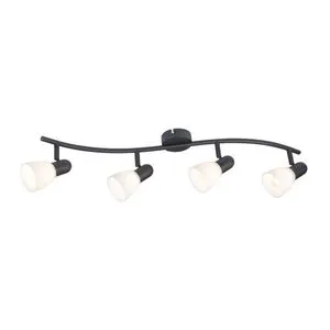 Rabalux Soma plafonska spot lampa sa četiri sijalice crna 73094