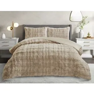 Rabbit - Beige Beige Double Quilt & Pillow Set