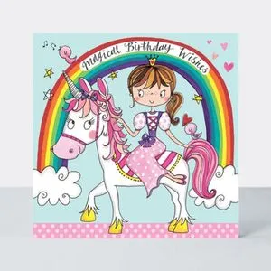 Rachel Ellen Čestitka puzzla - Princess and unicorn