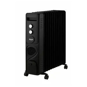 RAF R.1338B ULJNI RADIJATOR SA VENTILATOROM 13 REBARA CRNI 2900W