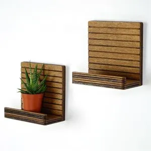 Raf263 Walnut Wall Shelf