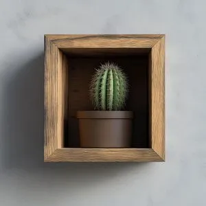 Raf279 Black Decorative Wooden Wall Shelf