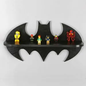 Raf285 Black Decorative Wooden Wall Shelf