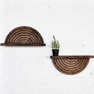 Raf296 Wooden Decorative Wooden Wall Shelf