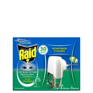 Raid električni aparat protiv komaraca sa tečnošću Eucalyptus 30 noci  21ml