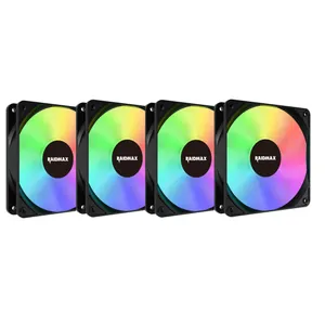 Raidmax 4x 120mm X-AIR ARGB fans Crni, NVX120FBDC4