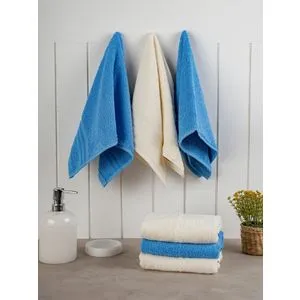 Rainbow - Blue, Cream Blue
Cream Wash Towel Set (6 Pieces)