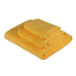 Rainbow - Dark Yellow Dark Yellow Towel Set (3 Pieces)