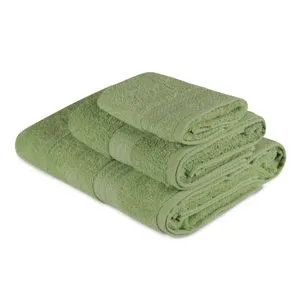 Rainbow - Green Green Towel Set (3 Pieces)