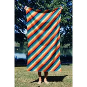Rainbow Lines 90 Multicolor Beach Towel