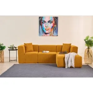 Raks - Narandžasti Ugaoni Sofa