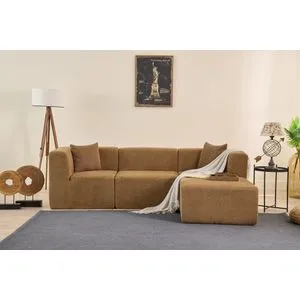 Raks - Smeđa Ugaona Sofa
