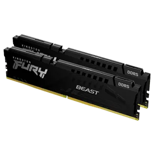 RAM DDR5 Kingston 64GB 2x32GB Kit PC5200 KF552C40BBK2-64 Fury Beast Black