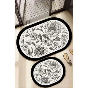 Rasse Multicolor Bathmat Set (2 Pieces)