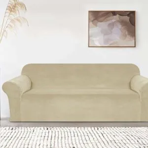 Rastegljiva navlaka Velvet -trosed 185-230cm krem