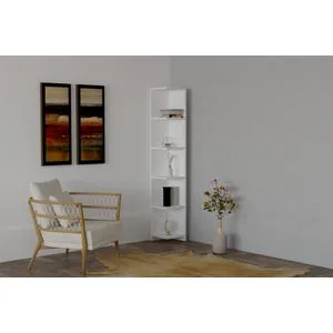 Ravella White Bookshelf