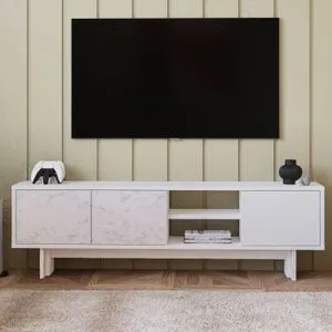 Ravello - White, Marble White
Marble TV Stand