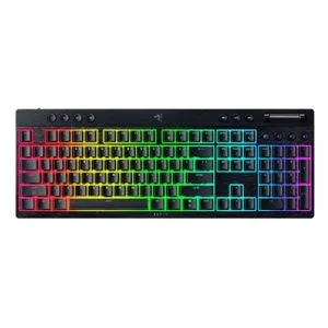Razer BlackWidow V4 Low-profile HyperSpeed - Wireless Mechanical Gaming Keyboard (Green Clicky Sw...