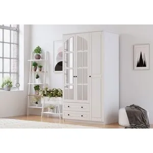 Rb-011 Matte White Wardrobe