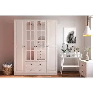 Rb-012 Matte White Wardrobe