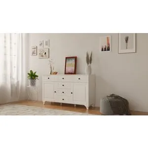 Rb-025-01 Matte White Dresser