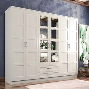 Rb-053 Matte White Wardrobe