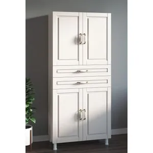 Rb-057 Matte White Multi Purpose Cabinet