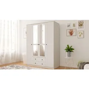 Rb-063-03 Matte White Wardrobe