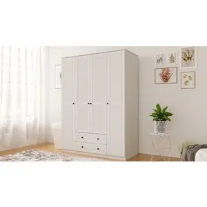 Rb-063 Matte White Wardrobe