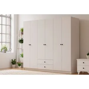 Rb-069 Matte White Wardrobe