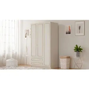 Rb-076 Matte White Wardrobe