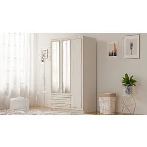 Rb-077-02 Matte White Wardrobe