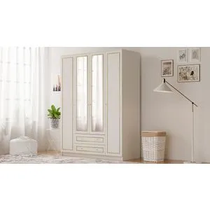 Rb-079-01 Matte White Wardrobe
