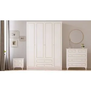 Rb-081 Set za Mlade Sobe u Mat Beloj Boji