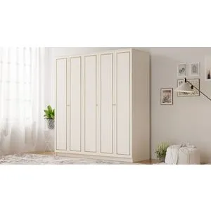 Rb-083 Matte White Wardrobe