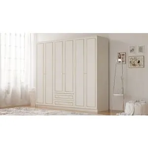 Rb-084 Matte White Wardrobe