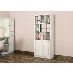 Rb-089 Matte White Bookshelf