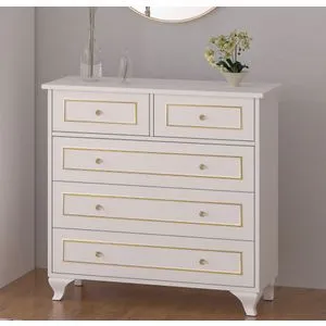 Rb-091 Matte White Dresser