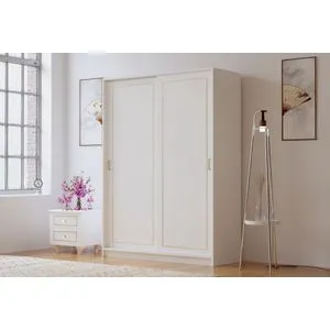 Rb-093 Matte White Wardrobe