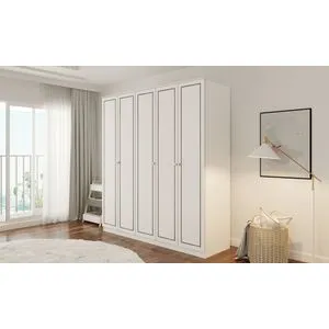 Rb-094-02 Matte White Wardrobe