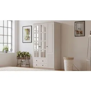 Rb-111 Matte White Wardrobe