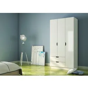 Rb-155 Matte White Wardrobe