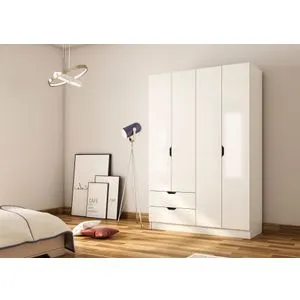 Rb-156 Matte White Wardrobe