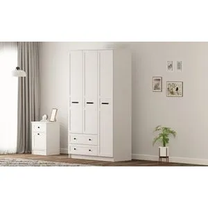 Rb-168-01-002 Matte White Wardrobe