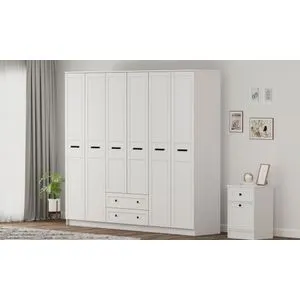 Rb-168-01-007 Matte White Wardrobe