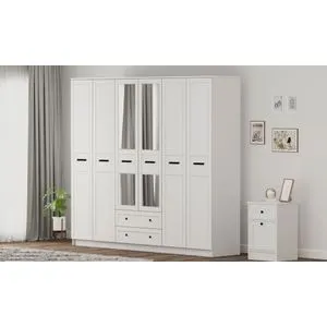 Rb-168-01-013 Matte White Wardrobe