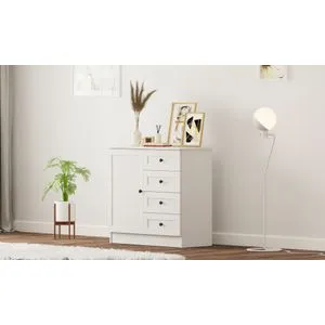 Rb-168-04-002 Matte White Dresser