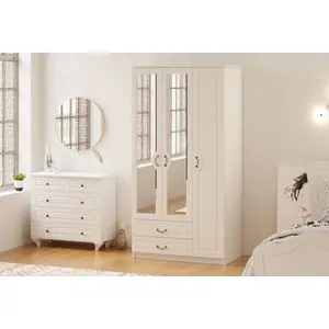 Rb-176 Matte White Wardrobe