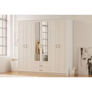 Rb-178 Matte White Wardrobe