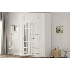 Rb-185-13 Matte White Wardrobe